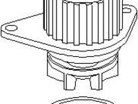 Pompa apa PEUGEOT 106 (1A, 1C), Citroen ZX (N2), PEUGEOT 205 Mk II (20A/C) - TOPRAN 720 165
