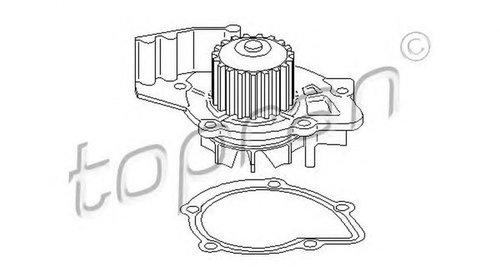 Pompa apa PEUGEOT 308 4A 4C TOPRAN 721219 Pie