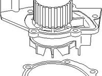 Pompa apa PEUGEOT 806 (221), PEUGEOT 306 hatchback (7A, 7C, N3, N5), PEUGEOT 306 limuzina (7B, N3, N5) - TOPRAN 720 164