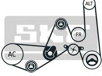 Pompa apa + Set curea transmisie cu caneluri AUDI A6 (4B2, C5) (1997 - 2005) SKF VKMC 31051-1