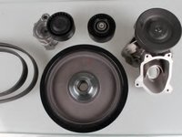 Pompa apa + Set curea transmisie cu caneluri BMW 3 limuzina (E90), BMW 3 Touring (E91) - HEPU PK04870