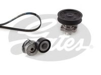 Pompa apa + Set curea transmisie cu caneluri OPEL CORSA C (F08, F68) (2000 - 2009) GATES KP26PK1183 piesa NOUA