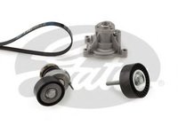 Pompa apa + Set curea transmisie cu caneluri SEAT LEON (1P1) (2005 - 2012) GATES KP76PK1735 piesa NOUA