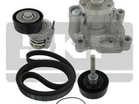 Pompa apa + Set curea transmisie cu caneluri SKODA FABIA (2006 - 2014) SKF VKMC 31047-2