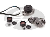 Pompa apa set curea transmisie cu caneluri KP17PK2035-2 GATES pentru Mercedes-benz Sprinter Mercedes-benz C-class Mercedes-benz Vito Mercedes-benz Viano Mercedes-benz E-class Mercedes-benz Glk-class Mercedes-benz G-class Mercedes-benz Gl-class Mercedes