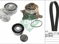 Pompa apa + Set curea transmisie cu caneluri Schaeffler INA 529 0534 30