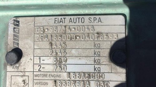 Pompa benzina Fiat Punto 1.2 16v 2000 - 2006