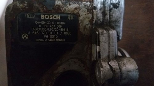 Pompa de inalta presiune Mercedes cod A6460700101 / Bosch 0986437306