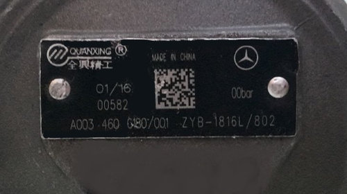 Pompa hidraulica servodirectie Mercedes Benz A0034606180, Quanxing ZYB-1816L/802