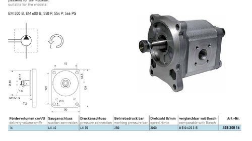 Pompa hidraulica tractor CASE-STEYR- PRODUS N