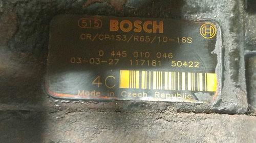 Pompa Inalta Presiune Bosch Citroen Berlingo 2.0 D 1996 - 2008 Cod 0445010046 [M4833]