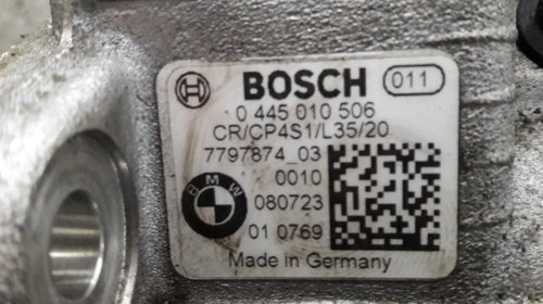 Pompa inalte BMW Seria 1 E87 2009, 2.0D, cod piesa 0445010506 ; 779787403