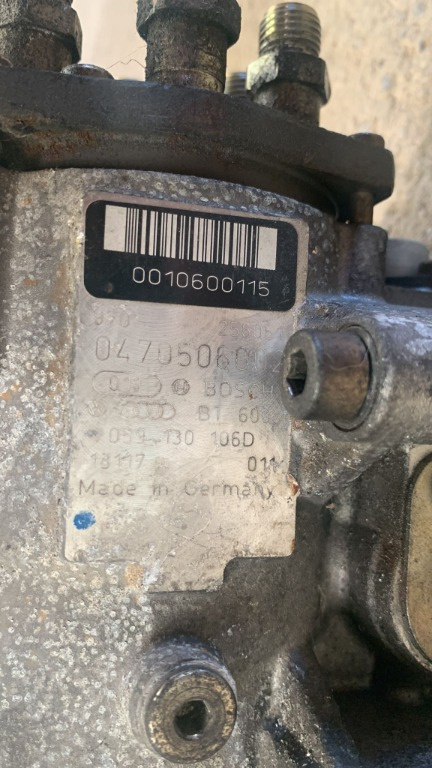 Pompa Injectie Audi A6 2.5 TDI 150CP cod