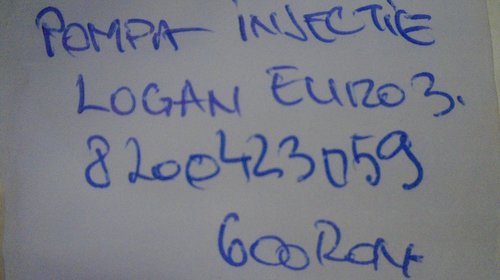 Pompa injectie dacia logan euro3 cod 8200423059