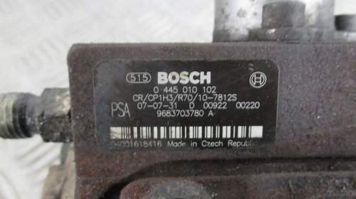Pompa injectie Ford C-Max 1.6 tdci 2004-2010 cod pompa inalta presiune 0445010102 pompa inalta BOSCH