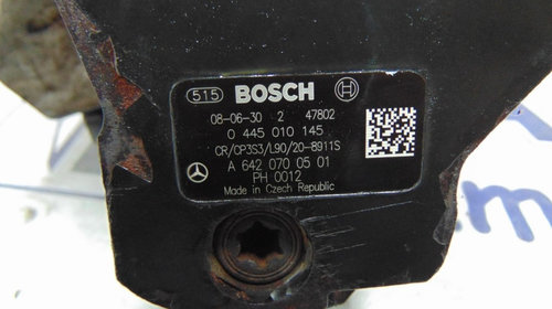 POMPA INJECTIE MERCEDES S-CLASS(W221) / BOSCH 0 445 010 145 / 3.0CDI , 2005-2009 / A 642 070 05 01