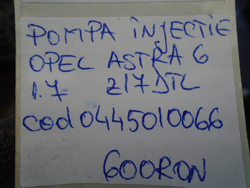 Pompa injectie opel astra g 1.7cdti cod 
