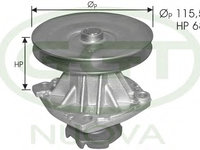 Pompa PA00267 GGT pentru Fiat 128 Fiat Ritmo Fiat Strada Fiat Regata Fiat X Fiat Uno Seat 128 Fiat Duna