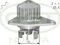 Pompa PA10017 GGT pentru Peugeot 306 CitroEn Berlingo Peugeot 106 Peugeot Partner Peugeot Ranch Peugeot Grand CitroEn Xsara Peugeot 206 Peugeot 307 CitroEn C3 CitroEn C2 Peugeot 1007 Peugeot 207 CitroEn Nemo Peugeot Bipper Fiat Fiorino Fiat Qubo Peug