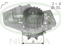 Pompa PA12049 GGT pentru Peugeot 206 CitroEn Xantia Peugeot 406 CitroEn Xsara CitroEn Berlingo Peugeot 306 Peugeot 806 CitroEn Dispatch CitroEn Jumpy CitroEn Evasion CitroEn Synergie Fiat Ulysse Peugeot Grand Peugeot Partner Peugeot Ranch Fiat Scudo 