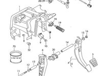 Pompa pedala ambreiaj 1.4 TDI Volkswagen Lupo 6X 2000 2001 OEM 6N1721388