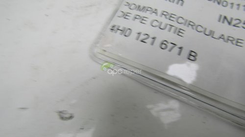 Pompa Recirculare apa Audi VW - Skoda cod 4H0121671B