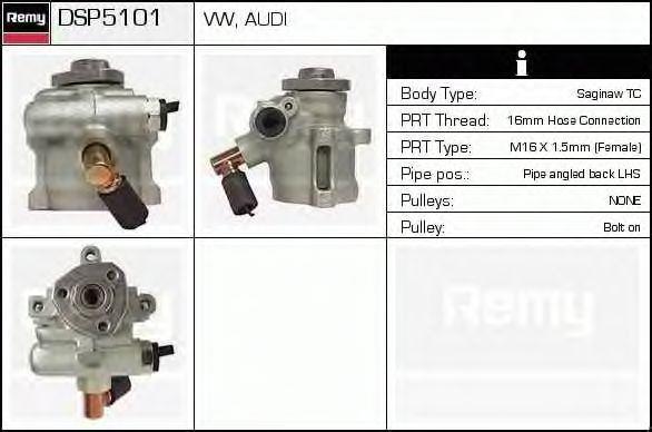 Pompa servodirectie  AUDI A4 Avant 8D5 B5 DELCOREMY DSP5101