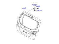 Portbagaj/Haion 5 Usi Original Hyundai I20 2012-2013-2014