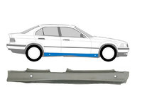 Prag metalic Bmw seria 3 (E36), 12.1990-03.2000, Combi, Sedan, partea Dreapta, protectie, Tabla 1mm, Aftermarket