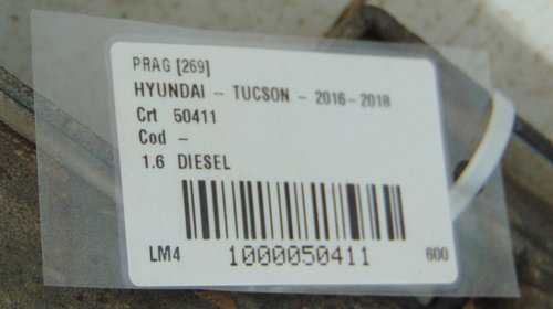 Prag stanga Hyundai Tucson din 2018