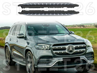 Praguri Trepte Laterale Compatibil Cu Mercedes GLS X167 SUV (2019-Up) Cu LED