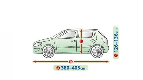 Prelata auto,husa exterioara Audi A2 Hatchback impermeabila exterior anti-zgariere interior lungime 380-405