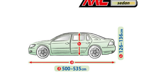 Prelata auto, husa exterioara Mobile Garage XXL Sedan lungime 500-535 cm