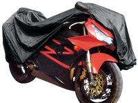 Prelata motocicleta Carpoint 245x80x145cm , PVC , cu fereastra numar imatriculare