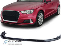 Prelungire bara fata Audi A3 8V Facelift (16-20) Negru lucios