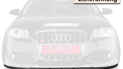Prelungire Bara Fata Lip Spoiler Audi S3 8P 2003-2013 CSR-CSL162-G Plastic ABS negru lucios
