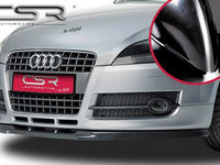 Prelungire Bara Fata Lip Spoiler Audi TT 8J toate modelele in afara de TTS/TTRS ab 2006 CSR-CSL012-G Plastic ABS negru lucios