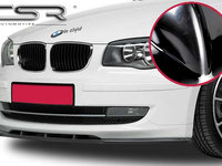 Prelungire Bara Fata Lip Spoiler BMW seria 1 E81/E87 toate modelele in afara de M-Paket 2007-2011 CSR-CSL016-G Plastic ABS negru lucios