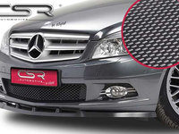 Prelungire Bara Fata Lip Spoiler Mercedes C-Klasse W204 toate modelele in afara de AMG/AMG-Paket 2007-2011 CSR-CSL020-C Plastic ABS carbon look