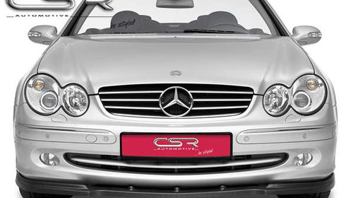 Prelungire Bara Fata Lip Spoiler Mercedes CLK W209 toate modelele in afara de AMG/AMG-Paket 2002-2005 CSR-CSL070-C Plastic ABS carbon look