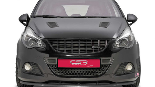Prelungire Bara Fata Lip Spoiler Opel Corsa D OPC 2006-2014 CSR-CSL129-G Plastic ABS negru lucios