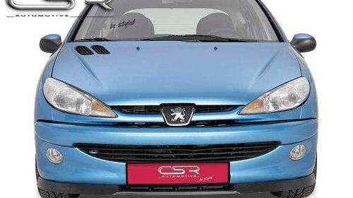 Prelungire Bara Fata Lip Spoiler Peugeot 206 numai passend an CC, RC, GTI, S16, XSI, XS, SPORT 1998-2007 CSR-CSL045 Plastic ABS