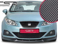 Prelungire Bara Fata Lip Spoiler Seat Ibiza 6J toate modelele in afara de Cupra/FR/ 2008-2012 CSR-CSL023-C Plastic ABS carbon look