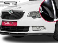 Prelungire Bara Fata Lip Spoiler Skoda Superb II toate modelele 2008-06/2013 CSR-CSL031-G Plastic ABS negru lucios