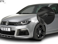 Prelungire Bara Fata Lip Spoiler VW Golf 6 R12 /2009-10/2012 CSR-CSL002-G Plastic ABS negru lucios