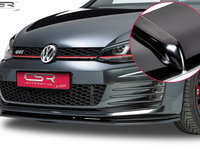 Prelungire Bara Fata Lip Spoiler VW Golf 7 GTI, GTD ab 04/2013 CSR-CSL112-G Plastic ABS negru lucios