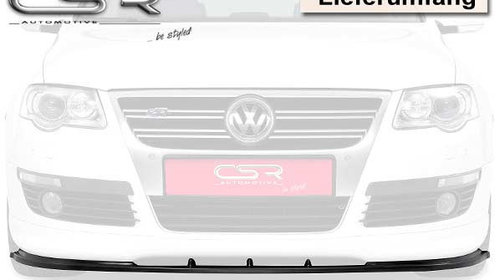 Prelungire Bara Fata Lip Spoiler VW Passat 3C B6 numai passend pentru R-Line, nicht R36 03/2005?07/2010 CSR-CSL040-G Plastic ABS negru lucios