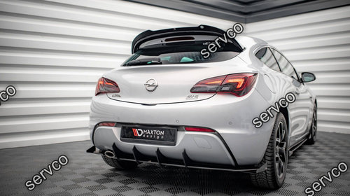 Prelungire difuzor bara spate si flapsuri Opel Astra J GTC OPC-Line 2011-2018 v5 - Maxton Design