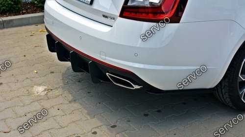 Prelungire difuzor bara spate Skoda Octavia Mk3 RS 2013- v1 - Maxton Design