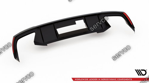 Prelungire difuzor bara spate Skoda Octavia Mk3 RS Hatchback Estate 2013-2019 v6 - Maxton Design